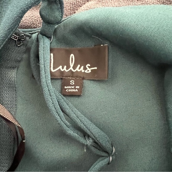 Lulus Dress Women Small Maxi Infinite Forest Green Sleeveless V Neck GG - Picture 9 of 11